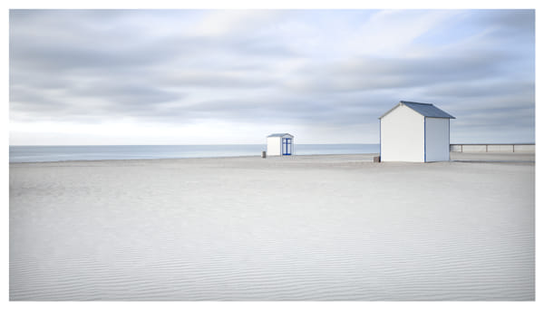 Beach cabins at the coast